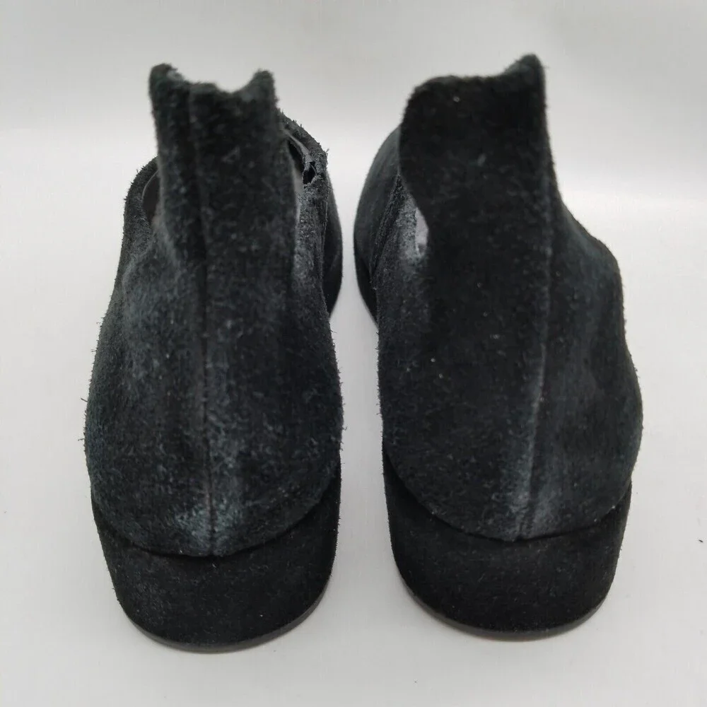 Antelope Women Black Suede Slip On‎ Low Bootie 36 US 5.5